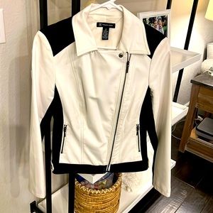 INC faux leather jacket